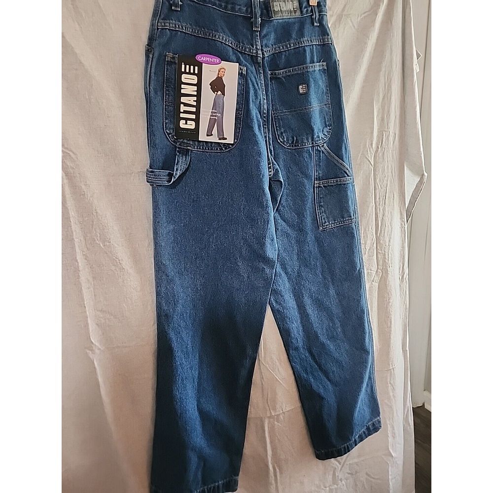 Gitano Vintage Women's Wide Leg Carpenter Jeans NEW with‎ TAGS size 8